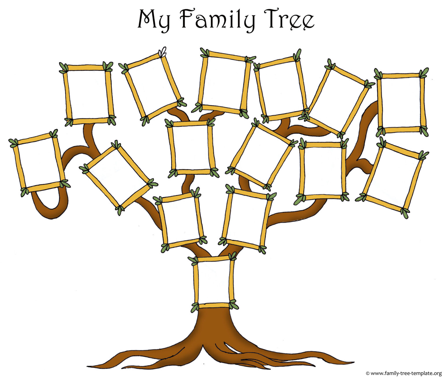 Free Family Tree Template Designs For Making Ancestry Charts Pertaining To Blank Family Tree