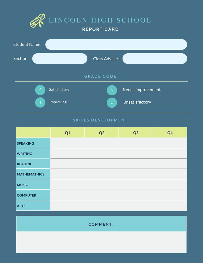 Free Gift Certificate Templates | Customize & Download | Visme With High School Report Card Template