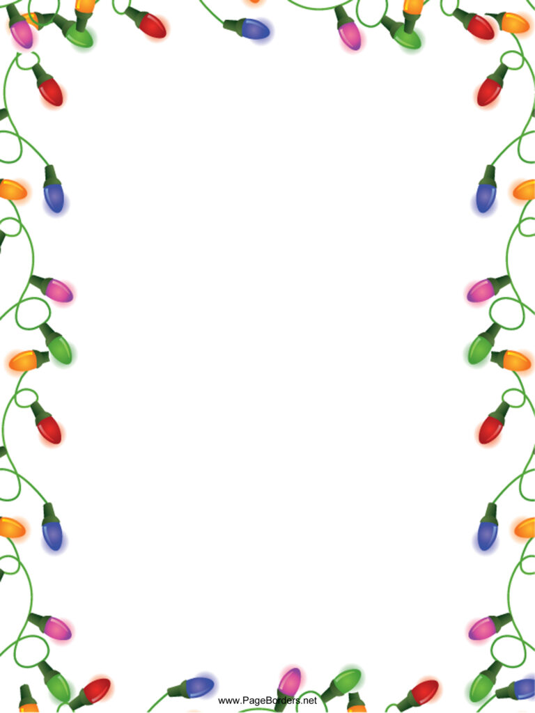 free word holiday borders