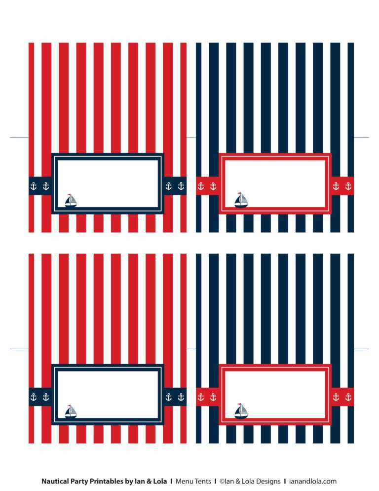 Nautical Banner Template