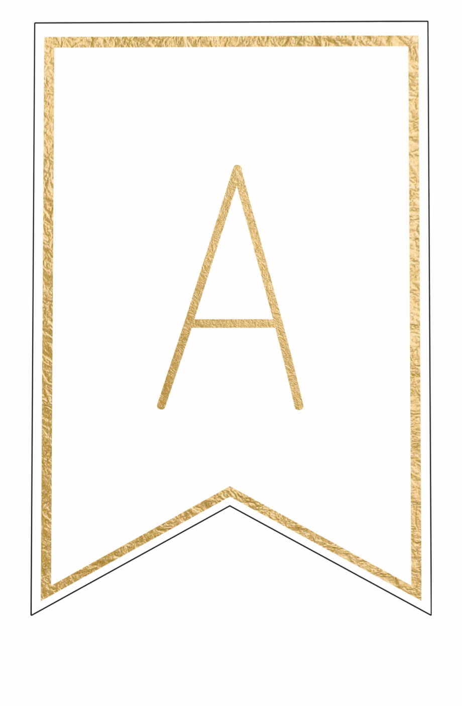 Free Printable Banner Letters Template - Letter Png Gold For Printable Letter Templates For Banners