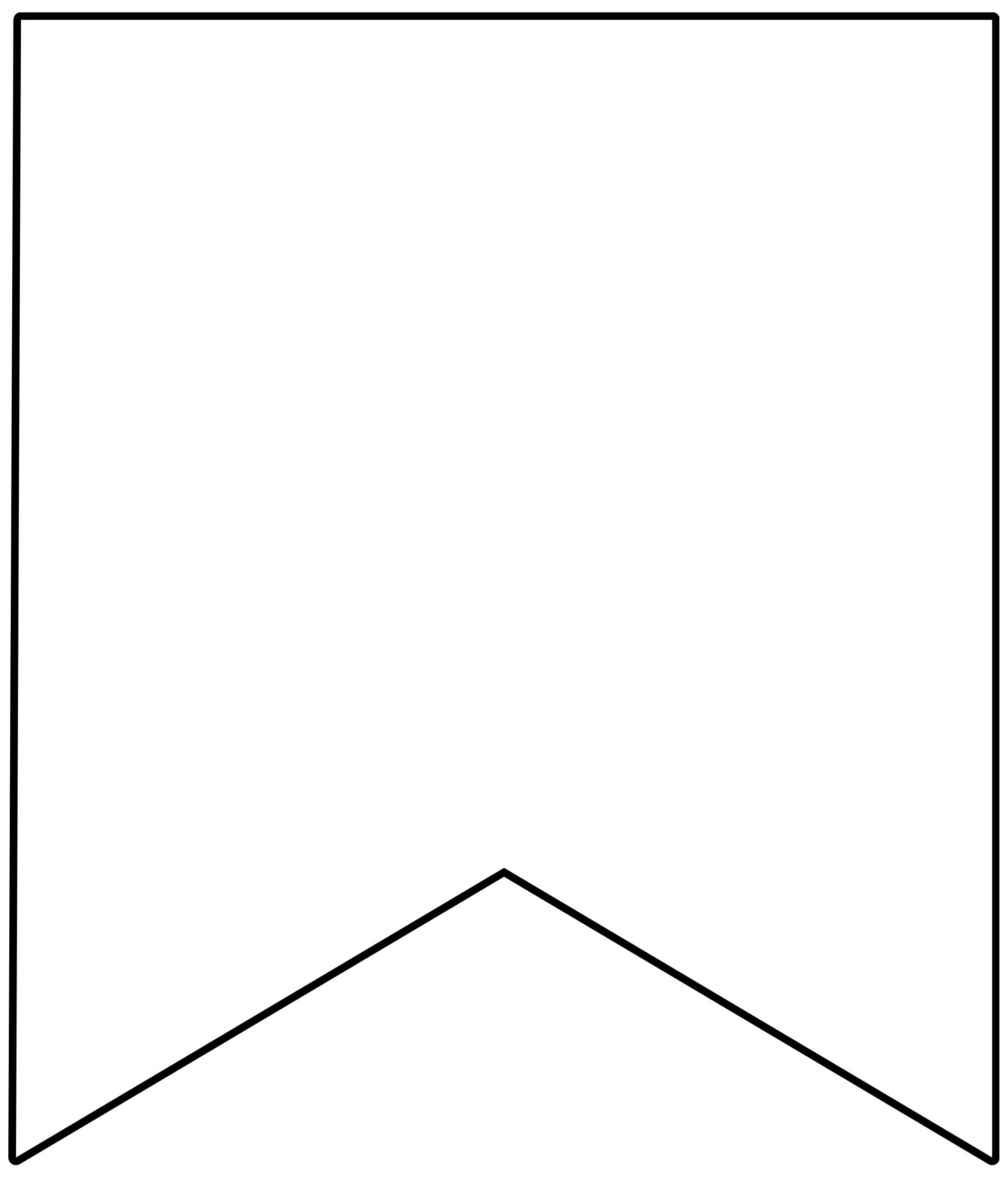 Free Printable Banner Templates {Blank Banners} - Paper For Free Triangle Banner Template