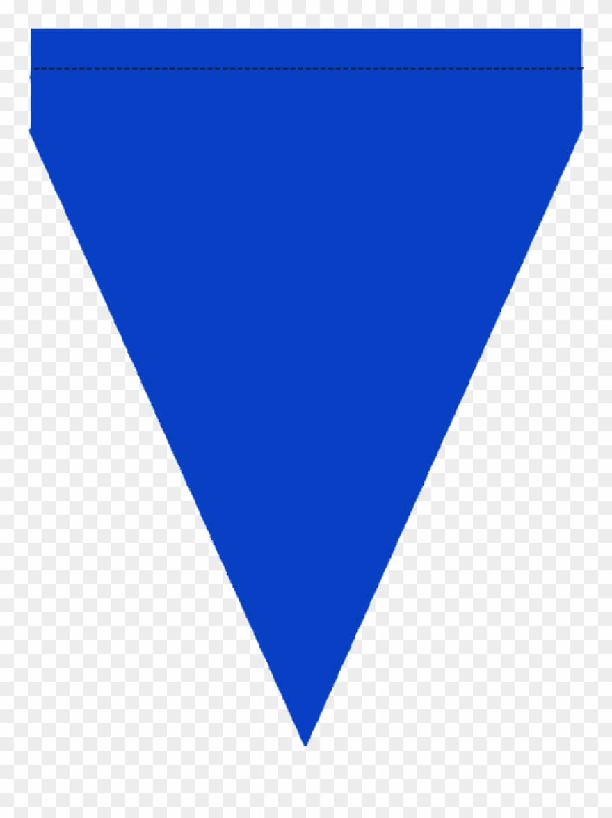 Free Printable Blue & Green Triangle Banner Template Regarding Free Triangle Banner Template