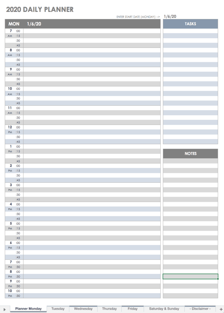 Free Printable Daily Calendar Templates Smartsheet With Regard To free printable daily calendar templates smartsheet with regard to