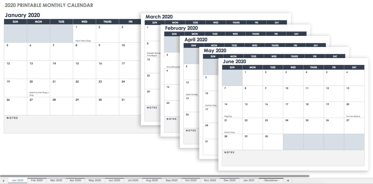 free-printable-excel-calendar-templates-for-2019-on-for-blank-one