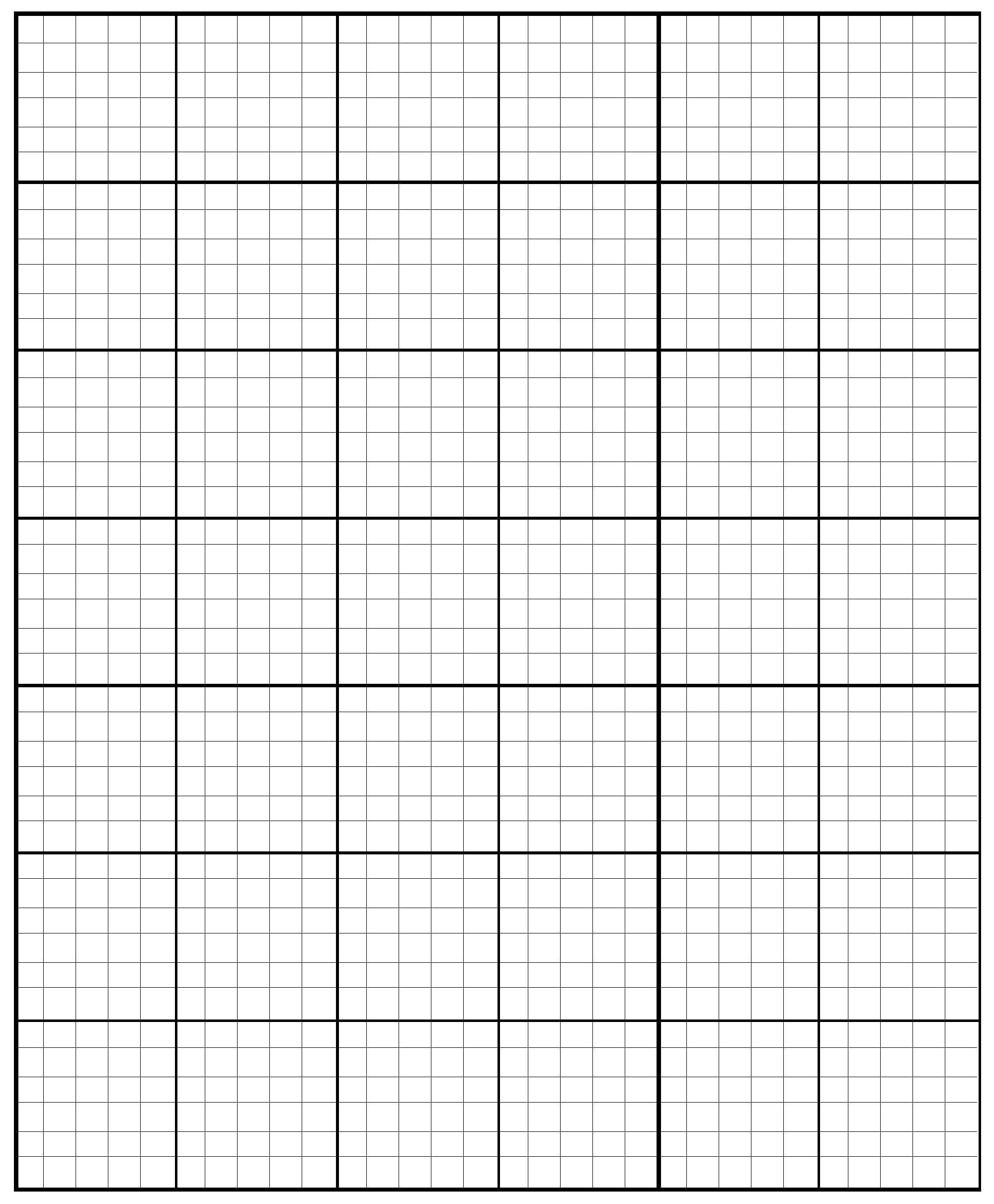 Word Template Graph Paper