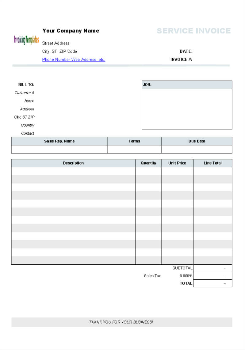 Free Printable Invoice Template Uk | Invoice Example Throughout Free Printable Invoice Template Microsoft Word