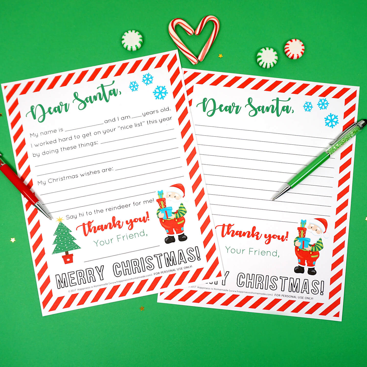 Free Printable Letter To Santa – Happiness Is Homemade Intended For Letter From Santa Template Word