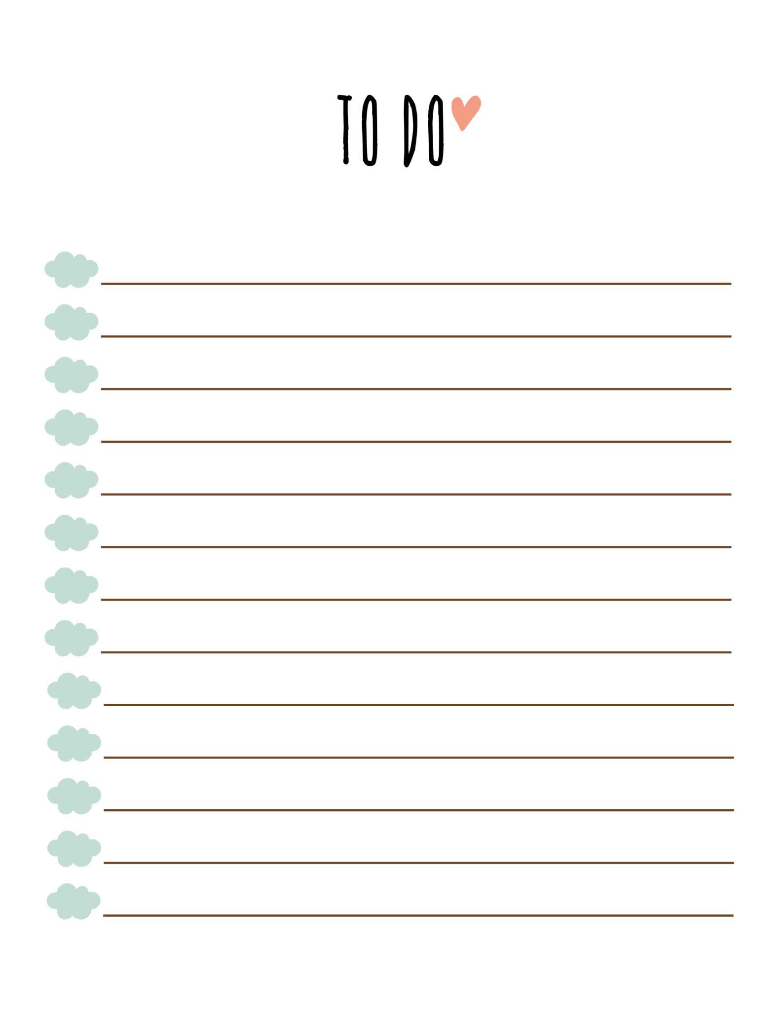 Free Printable To Do Lists | Printable To Do Lists for Blank To Do List