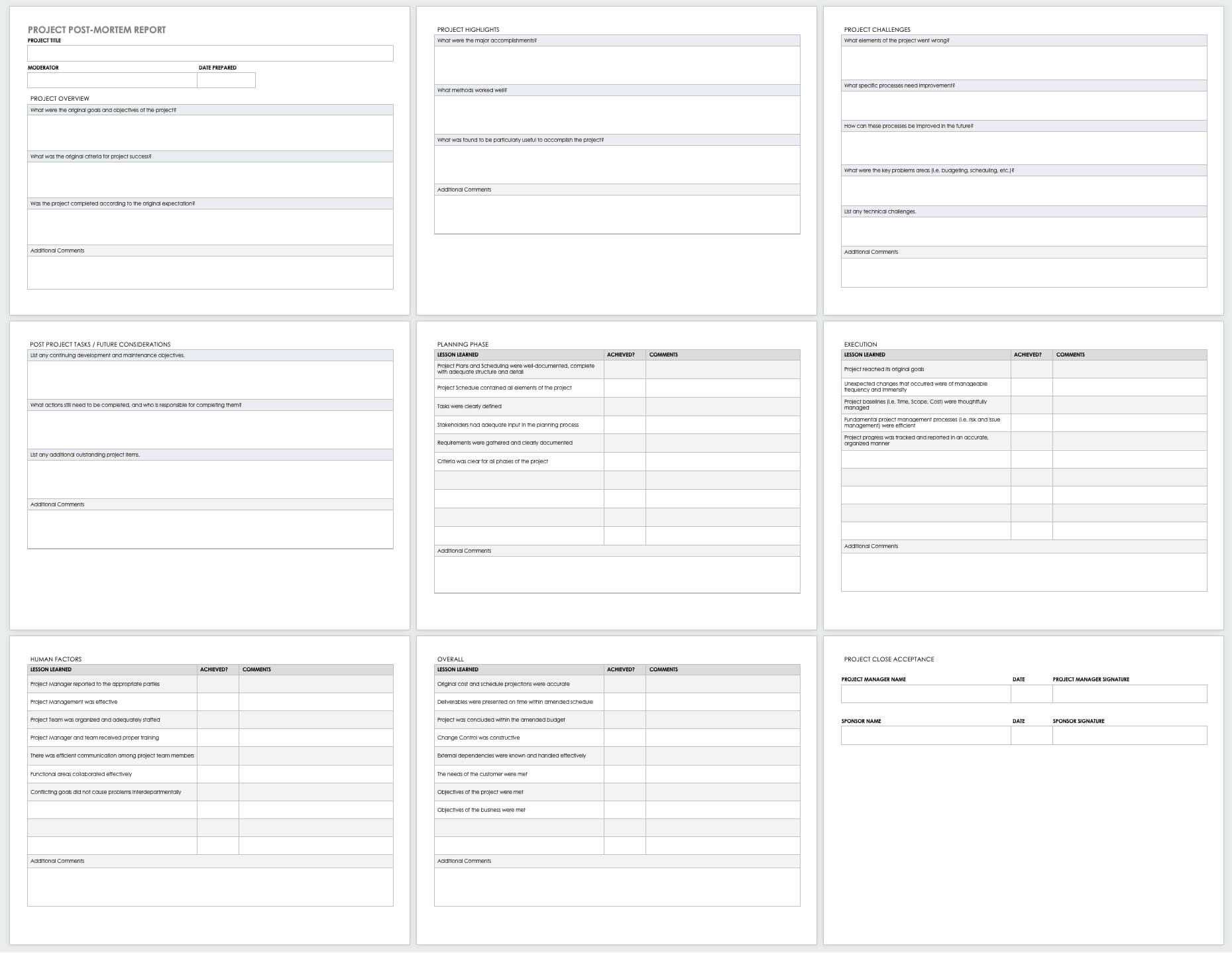 Free Project Report Templates | Smartsheet In Check Out Report Template