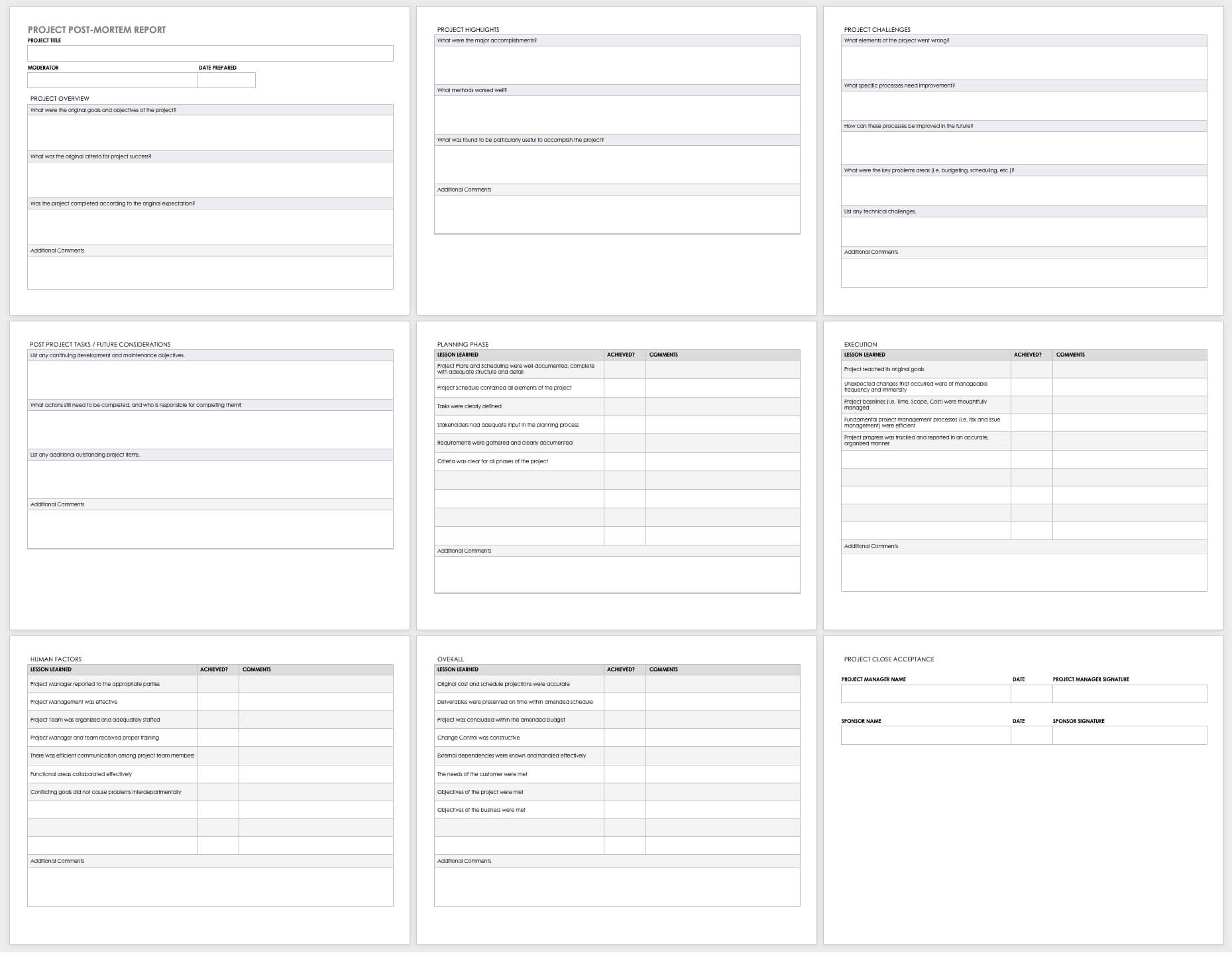 Free Project Report Templates | Smartsheet Intended For Post Project Report Template