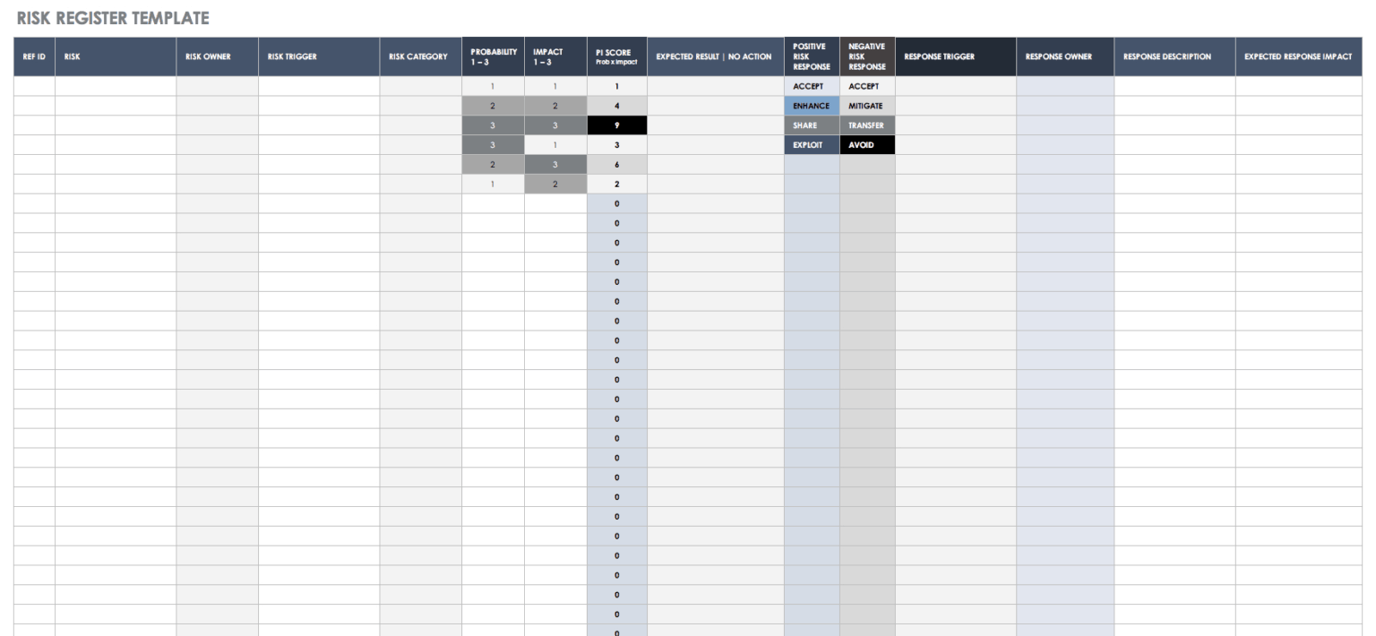 Enterprise Risk Management Report Template