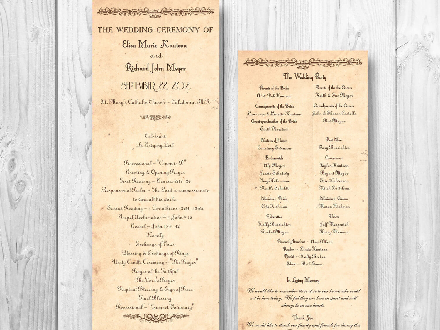 Free Rustic Wedding Program Templates ] – Rustic Wedding With Free Printable Wedding Program Templates Word