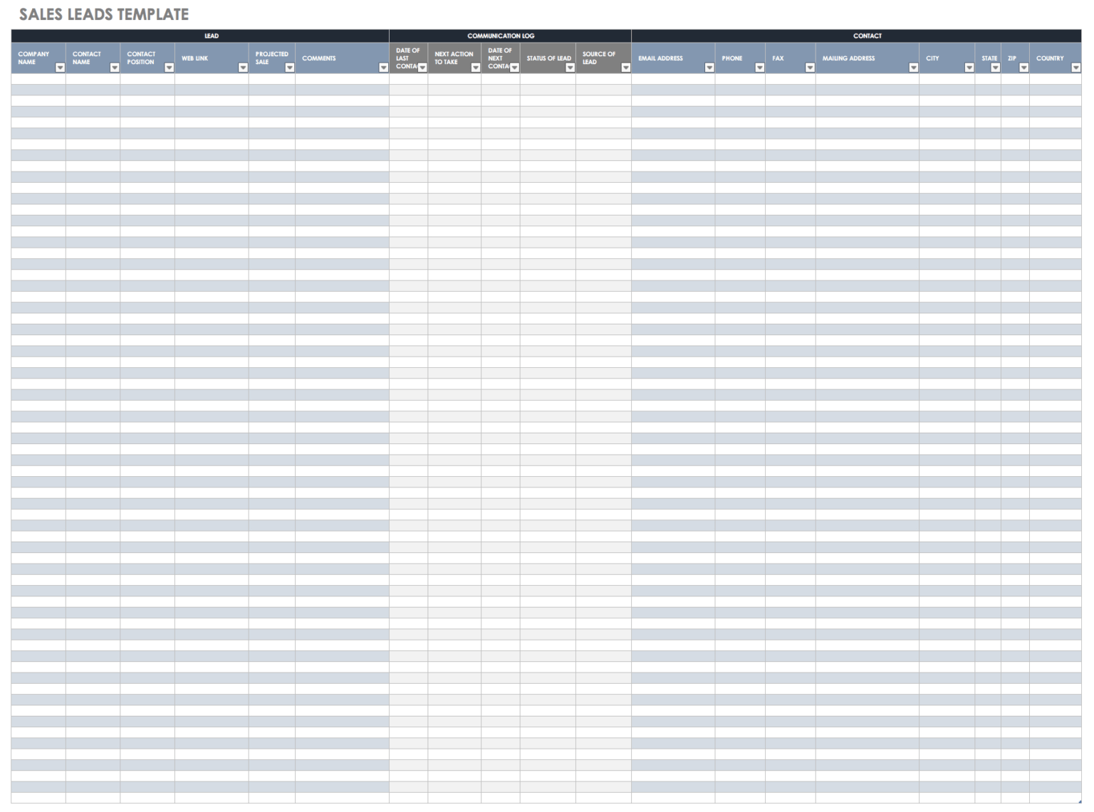 Excel Sales Report Template Free Download