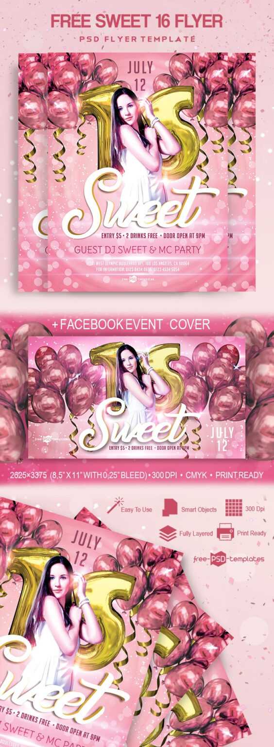 Sweet 16 Banner Template