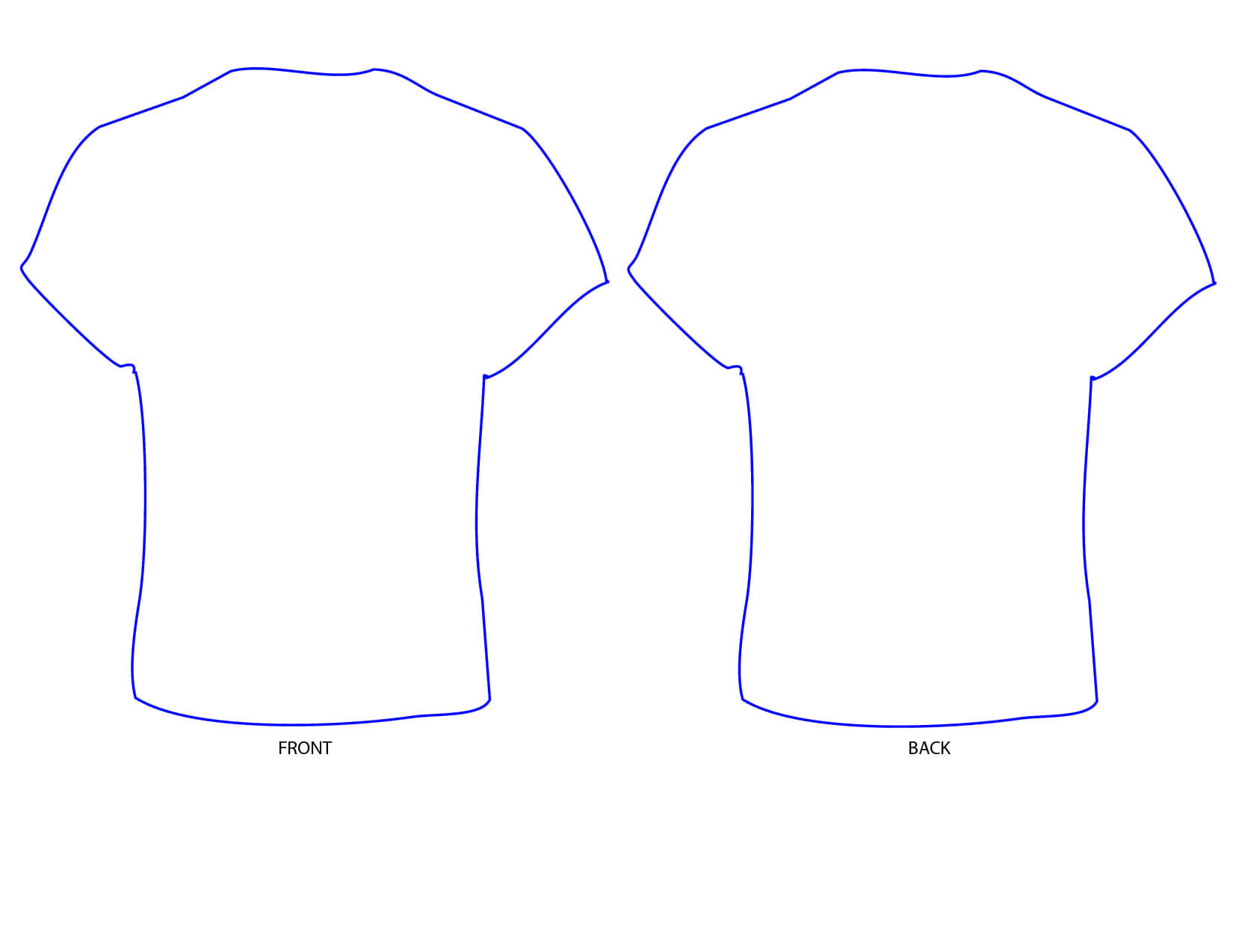 Free T Shirt Template Printable, Download Free Clip Art With Regard To Printable Blank Tshirt Template