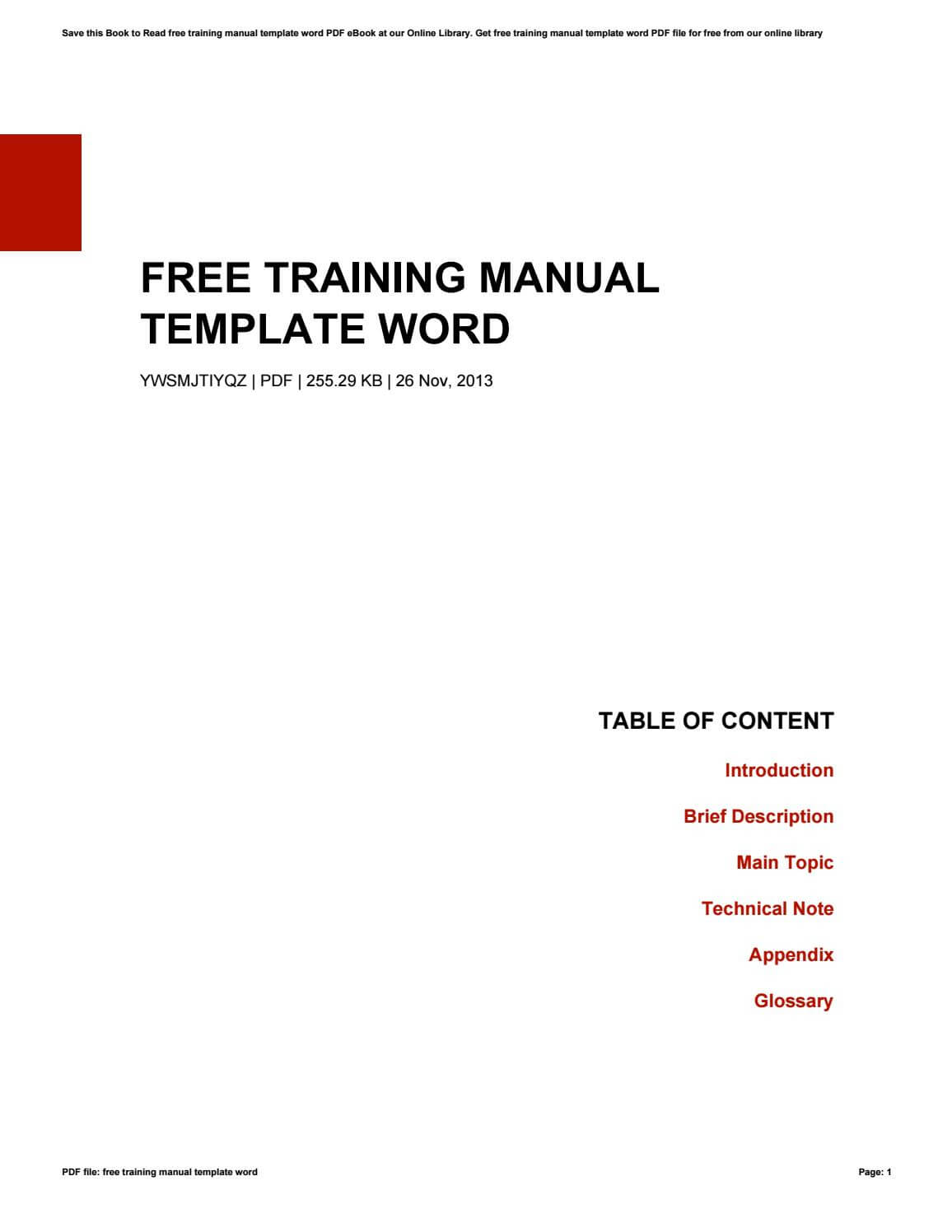 Free Training Manual Template Wordkazelink257 – Issuu Throughout Training Documentation Template Word