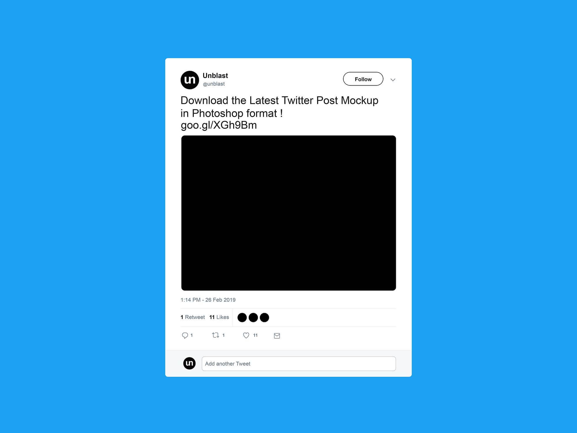 Free Twitter Post Mockup (2019) For Blank Twitter Profile Template ...