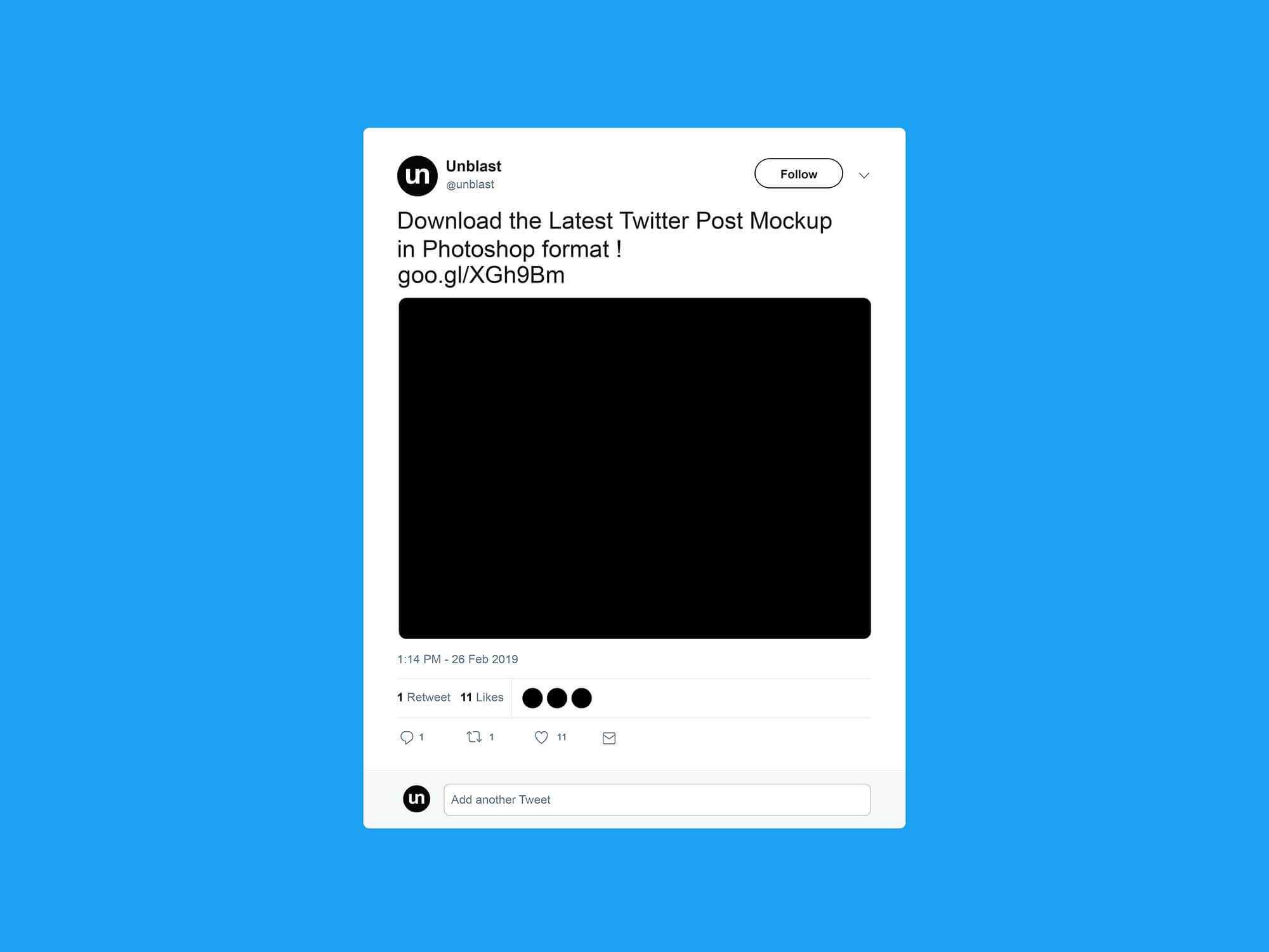 Free Twitter Post Mockup 2019 For Blank Twitter Profile Template Best Sample Template