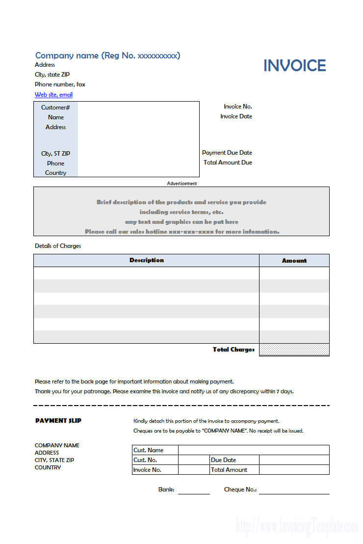 Free Web Design Invoice Template Pertaining To Web Design Invoice Template Word