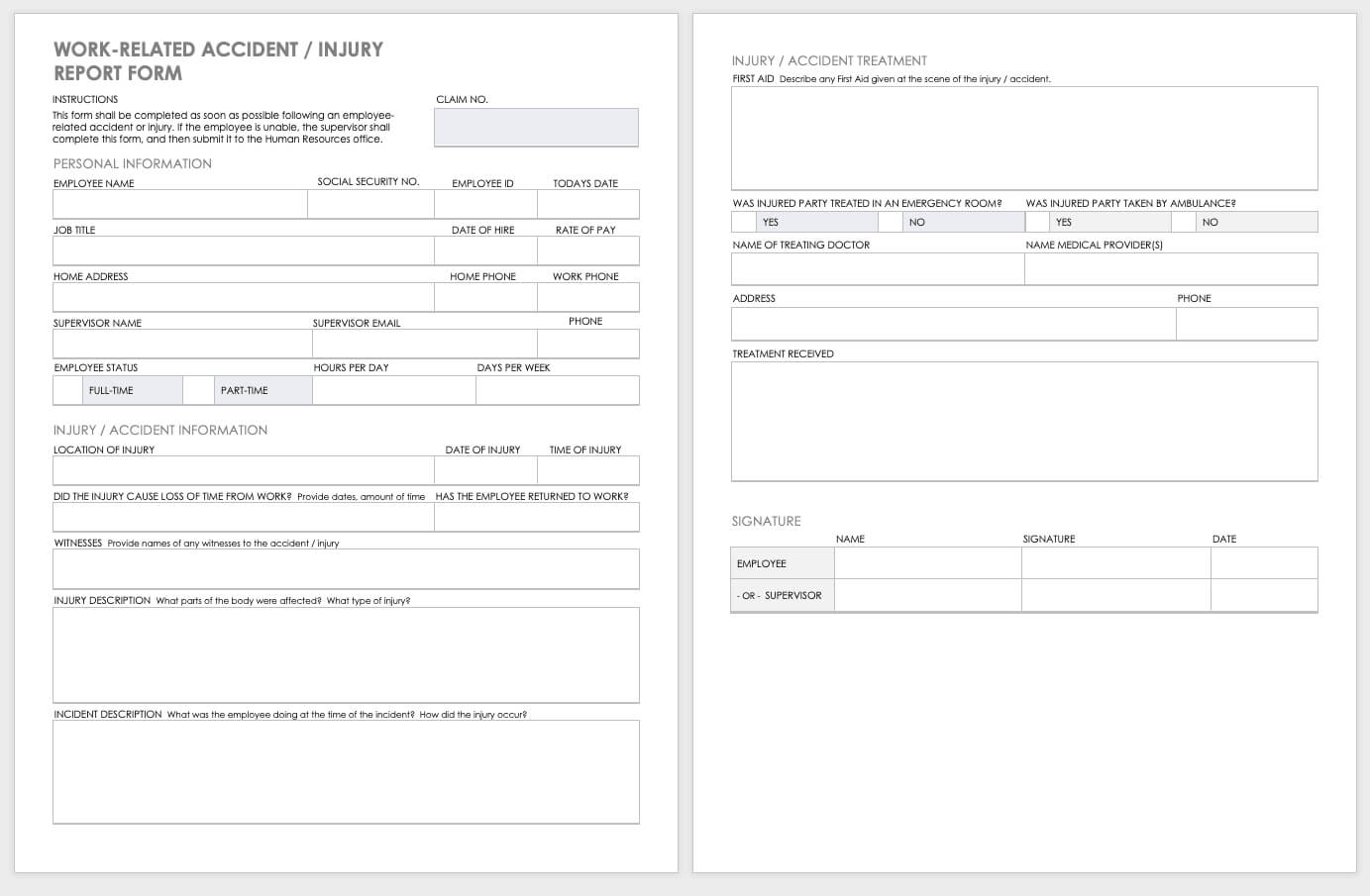 General Incident Report Form Template Victoria Free Qld Pdf With Incident Report Form Template Qld