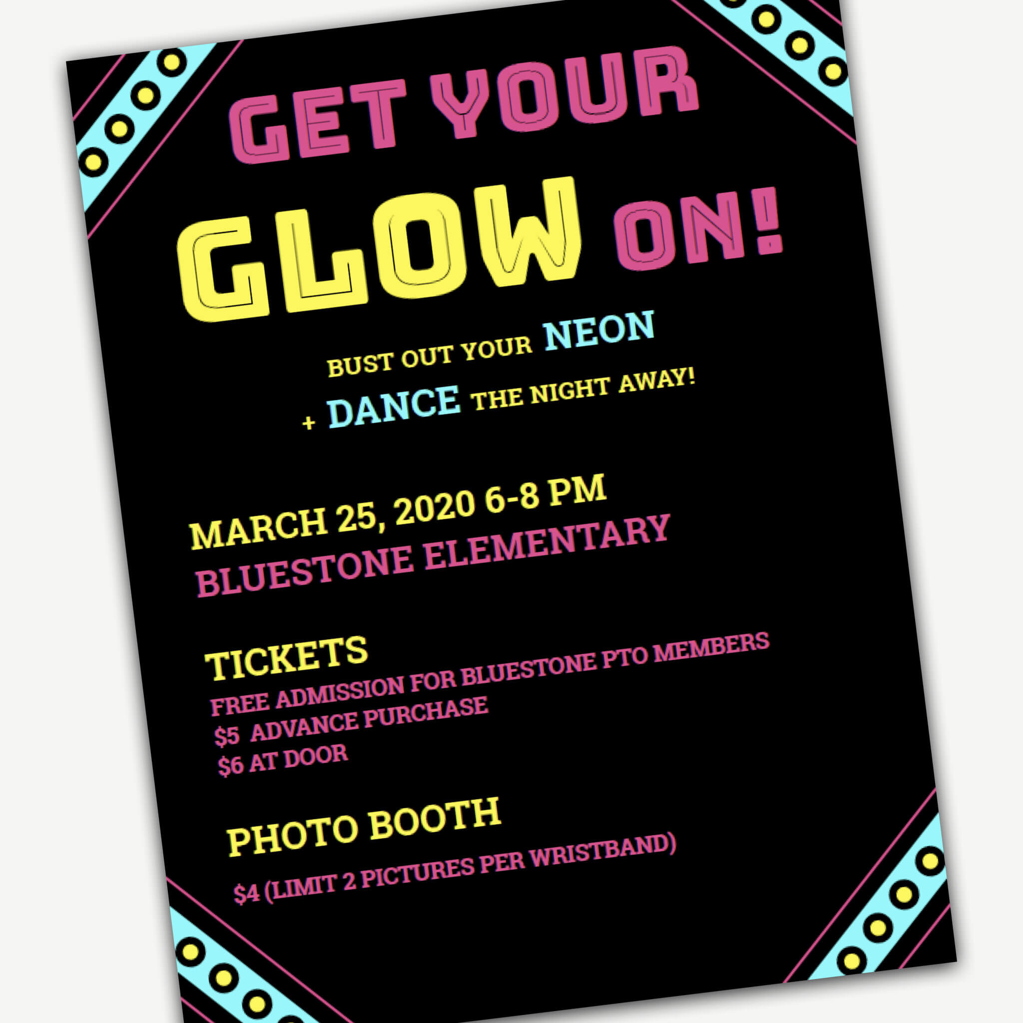Glow Dance Flyer Template Editable In Word And Pages In Dance Flyer Template Word