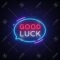 Good Luck Neon Text Vector. Good Luck Neon Sign, Design Template,.. Pertaining To Good Luck Banner Template