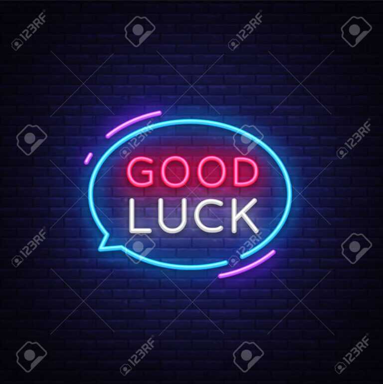 Good Luck Banner Template