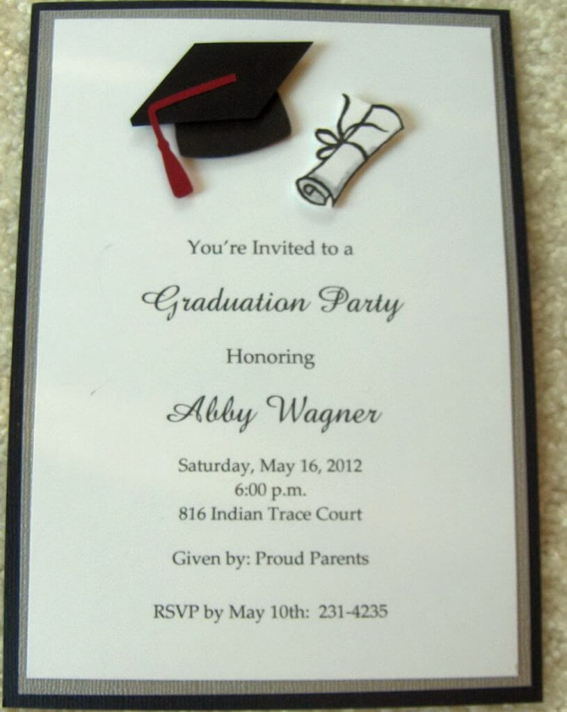Graduation Invitation Samples All About Invitation Template With Graduation Party Invitation Templates Free Word