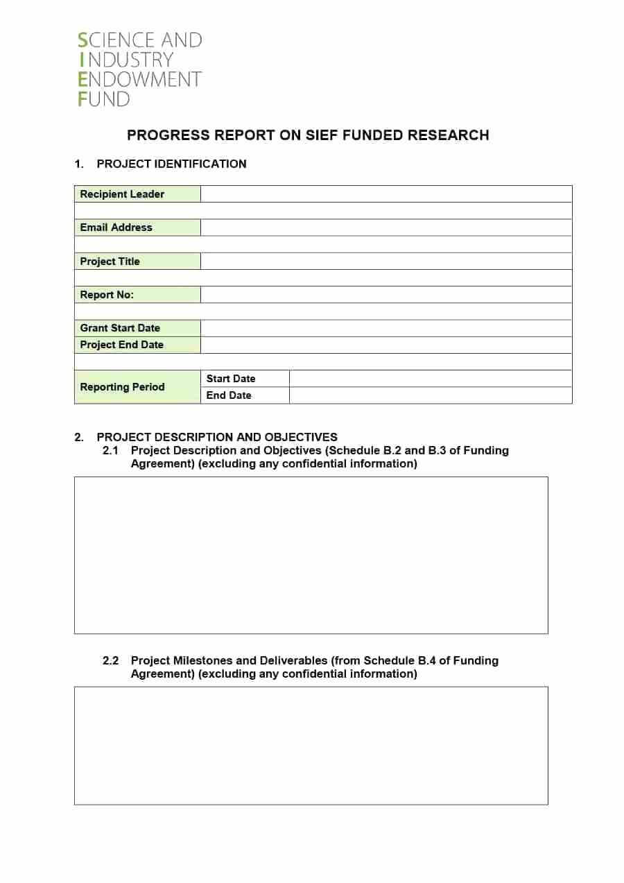 Grant Acquittal Report Template Final Example Progress Within Acquittal Report Template
