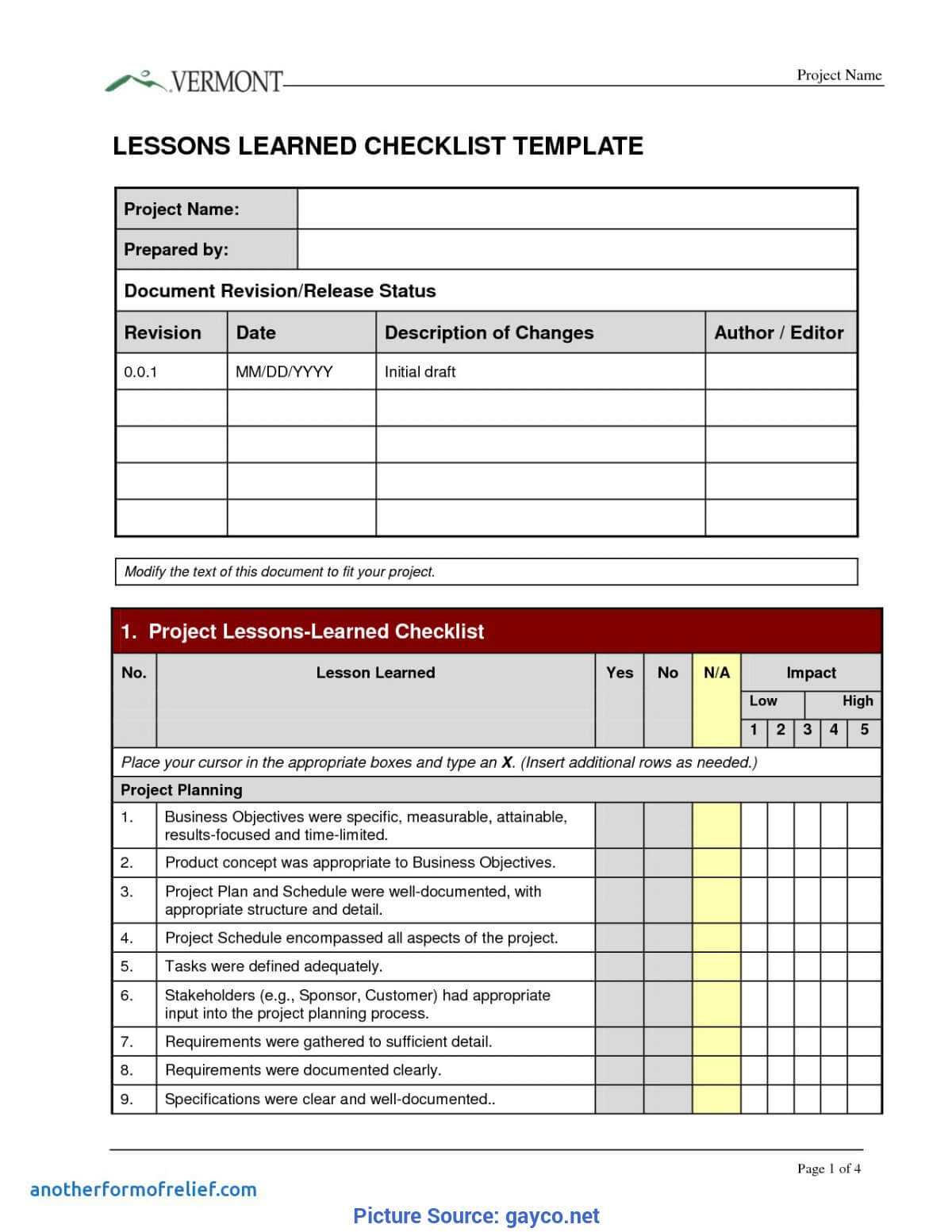 Great Lessons Learnt Template Checklist Prince2 Lessons Within Lessons Learnt Report Template