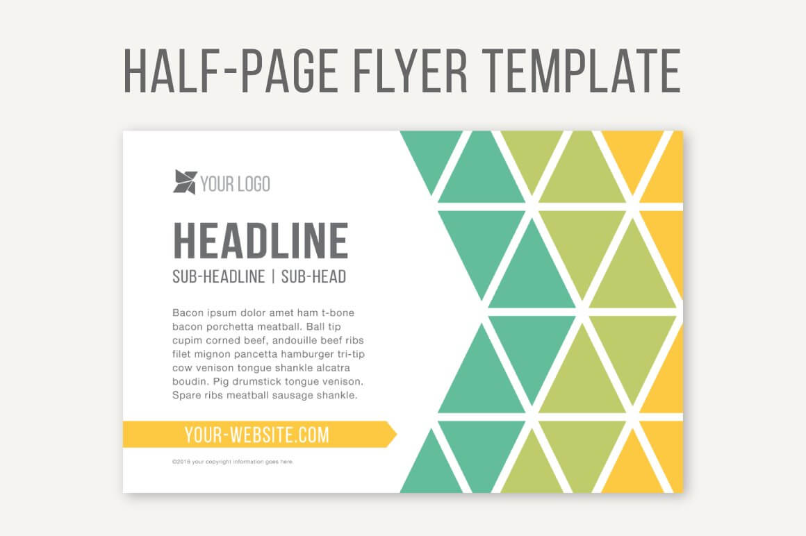 Half Page Word Template – Tunu.redmini.co In Quarter Sheet Flyer Template Word