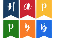 Happy Birthday Banner Free Printable - Paper Trail Design in Free Printable Happy Birthday Banner Templates