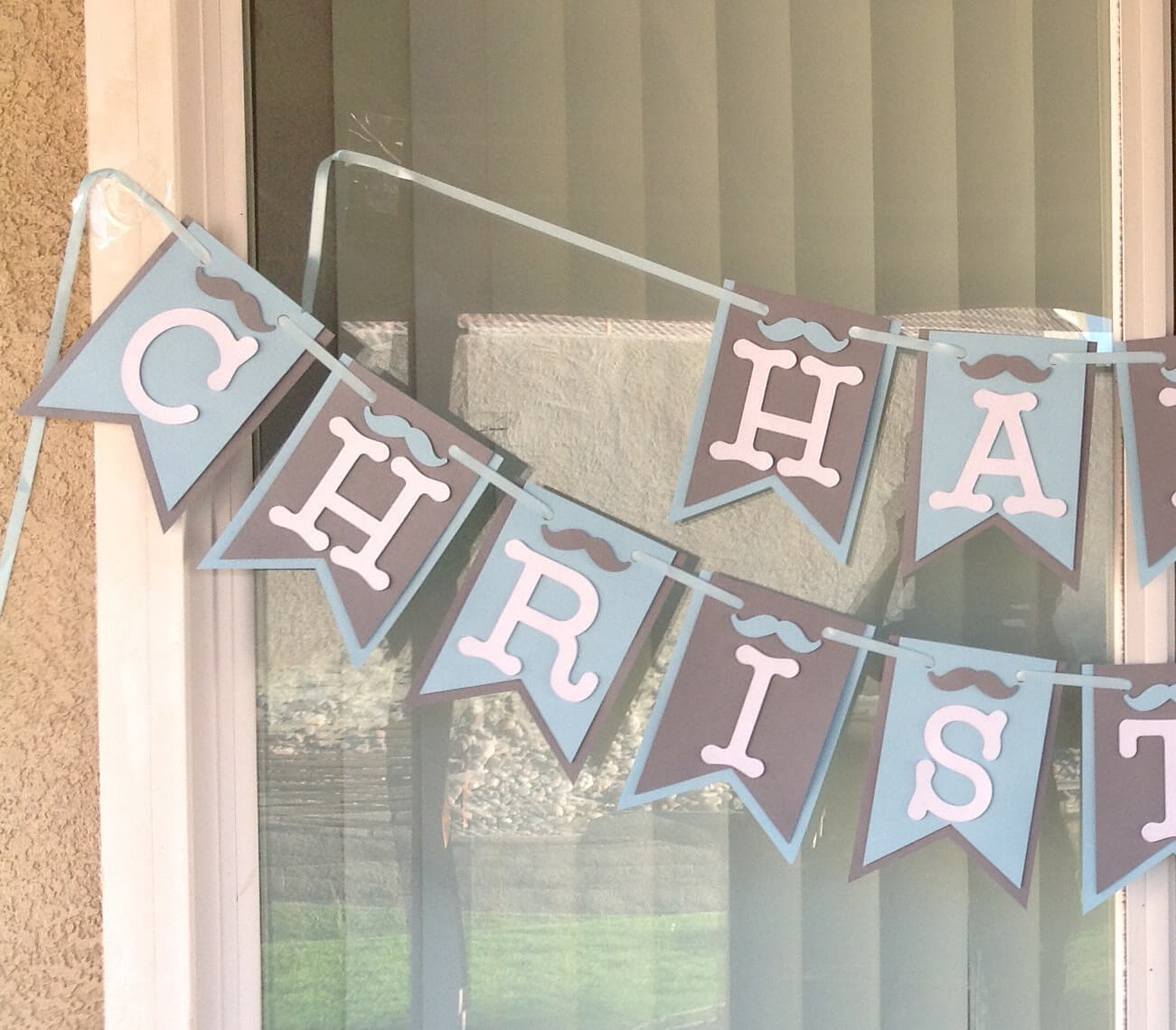 Happy Christening Baptism Moustache Banner And 45 Similar Items For Christening Banner Template Free
