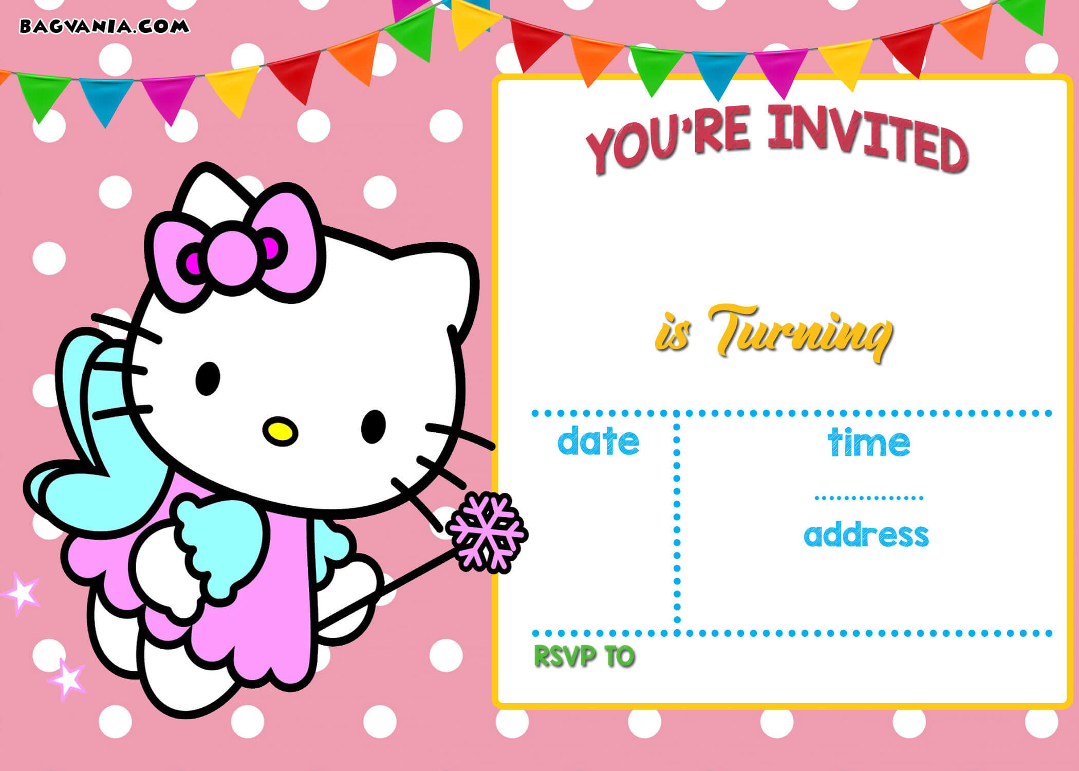 Hello Kitty Birthday Party Ideas – Invitations, Dress In Hello Kitty Birthday Banner Template Free