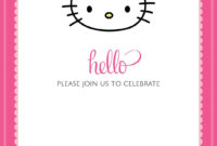 Hello Kitty Template - Colona.rsd7 inside Hello Kitty Birthday Banner Template Free