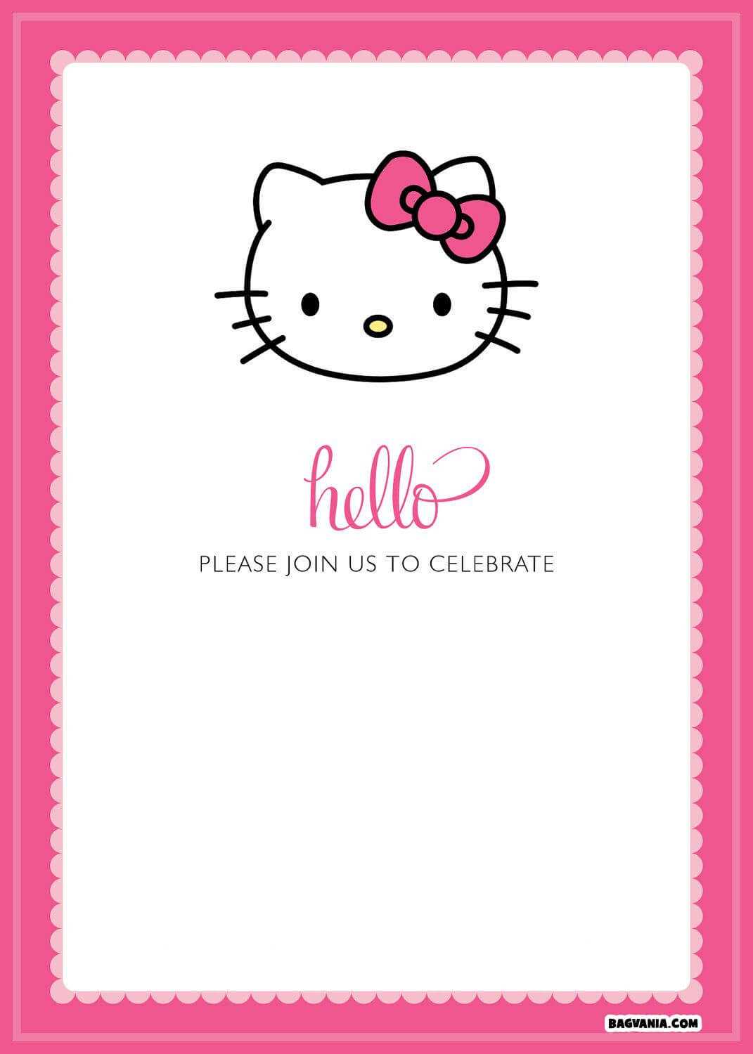 Hello Kitty Template – Colona.rsd7 Inside Hello Kitty Birthday Banner Template Free