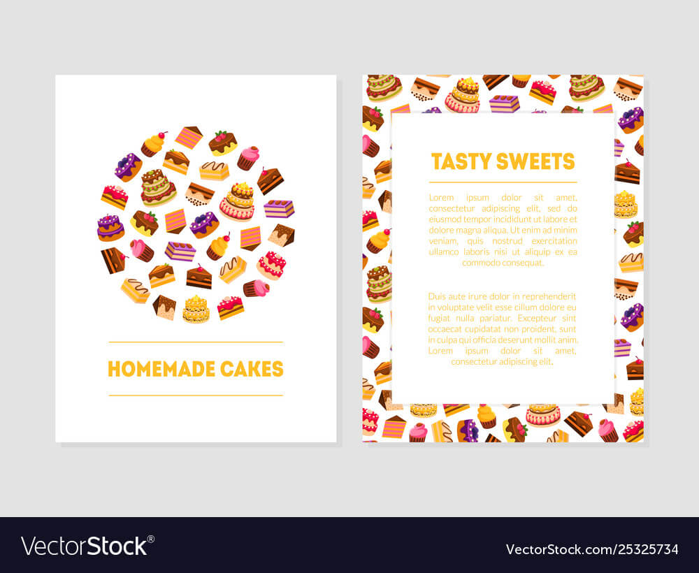 Homemade Cake Tasty Sweets Banner Templates With For Homemade Banner Template
