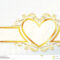 Horizontal Rococo Wedding Banner With Heart Emblem Stock Throughout Wedding Banner Design Templates
