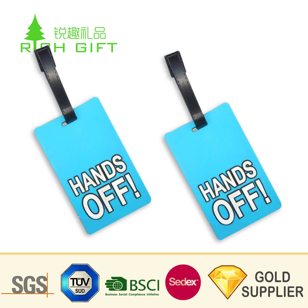 [Hot Item] Wholesale China Custom Standard Size Cheap Colorful Printing  Rubber Pvc Luggage Tags For Travel Within Blank Luggage Tag Template