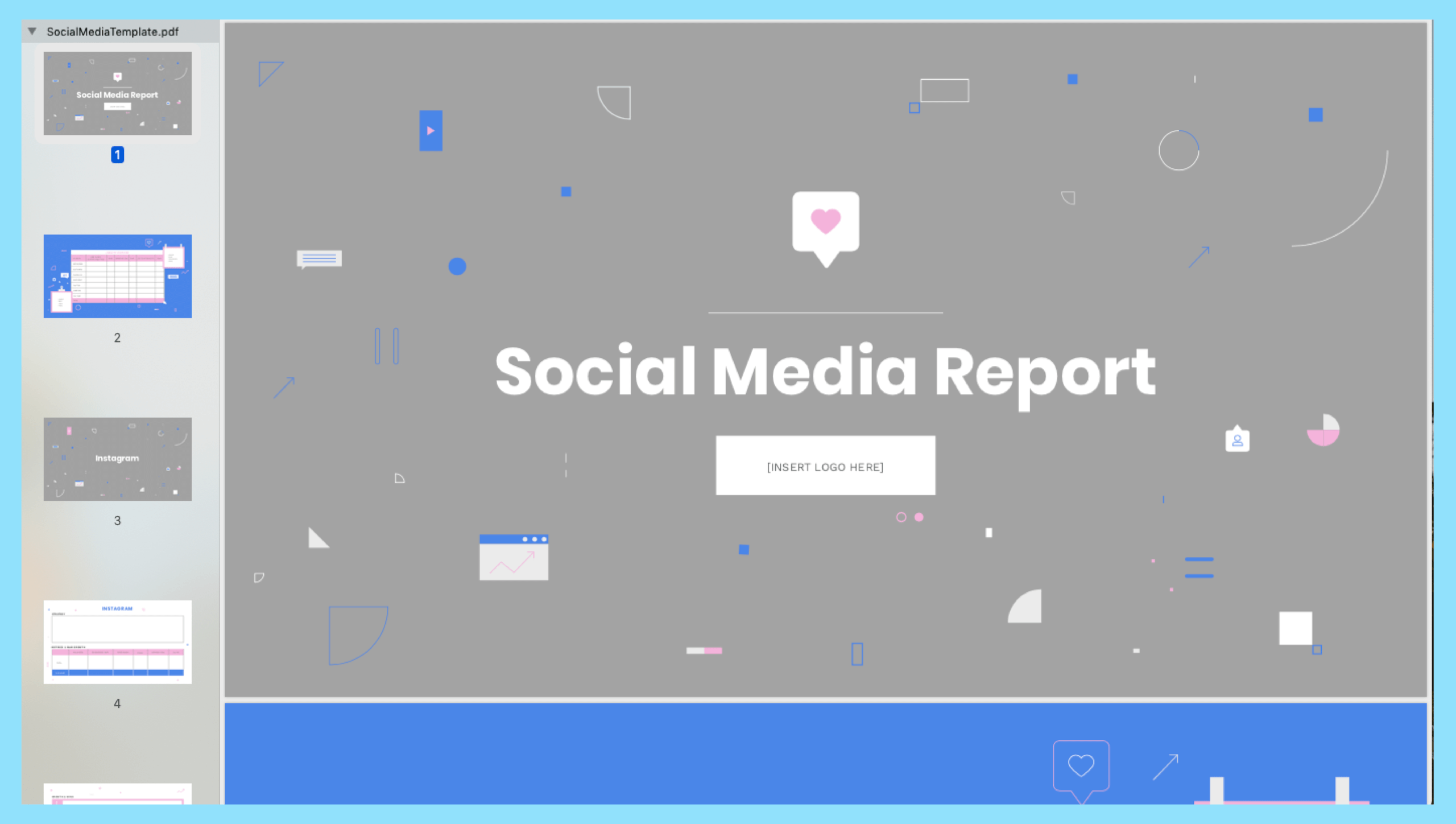 How To Build A Monthly Social Media Report For Free Social Media Report Template