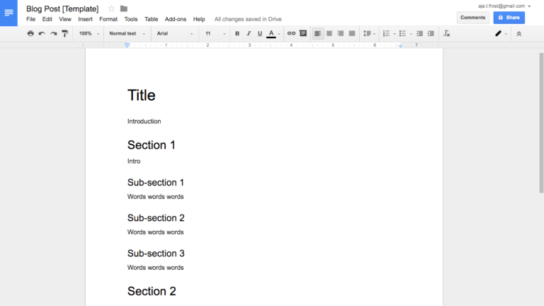 google word document