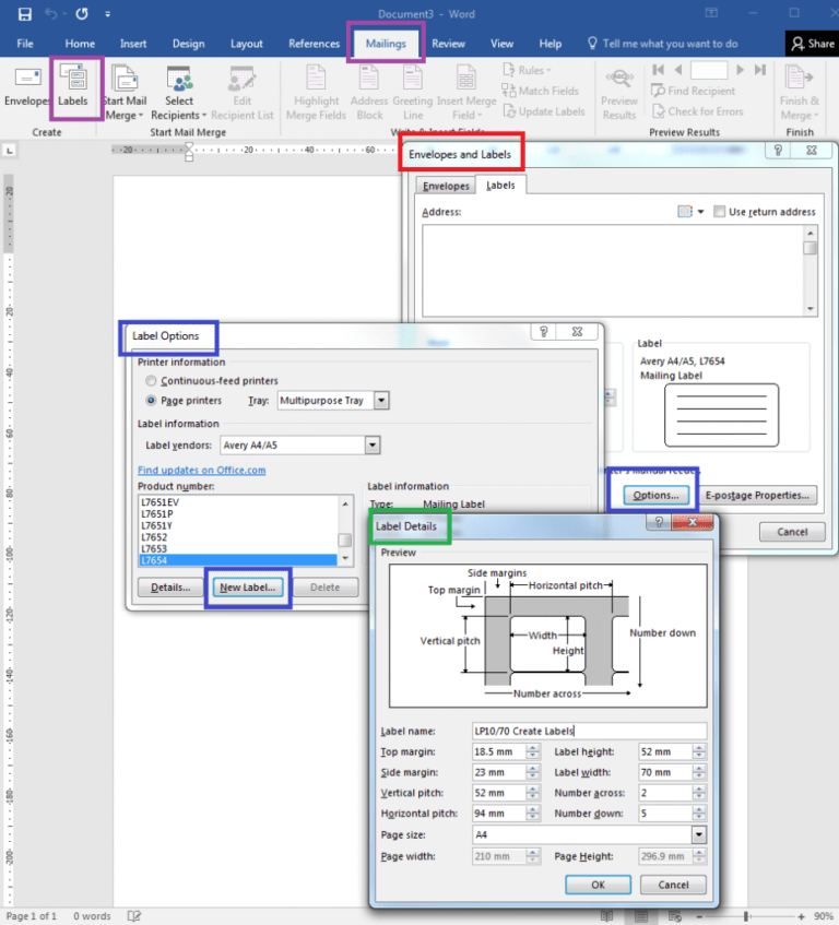 How To How To Create Your Own Label Templates In Word Inside Header Templates For Word Best