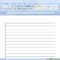 How To Make Lined Paper In Word 2007: 4 Steps (With Pictures) With College Ruled Lined Paper Template Word 2007