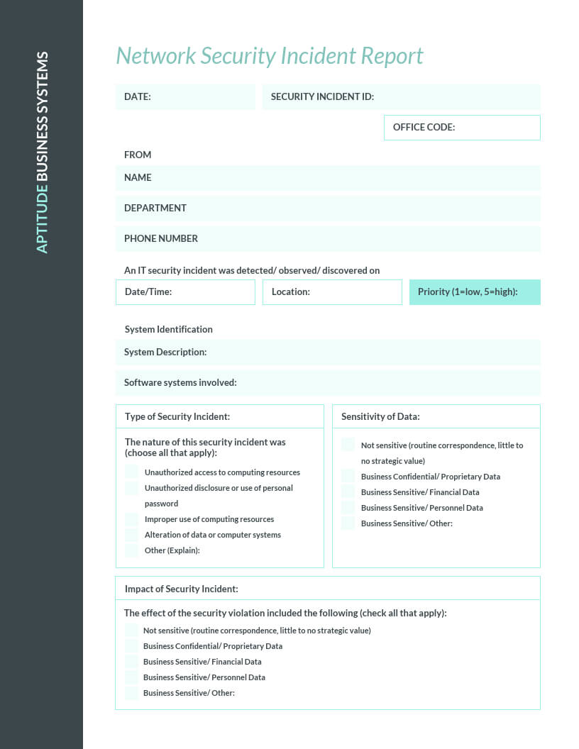 How To Write An Effective Incident Report [Examples + Pertaining To It Incident Report Template