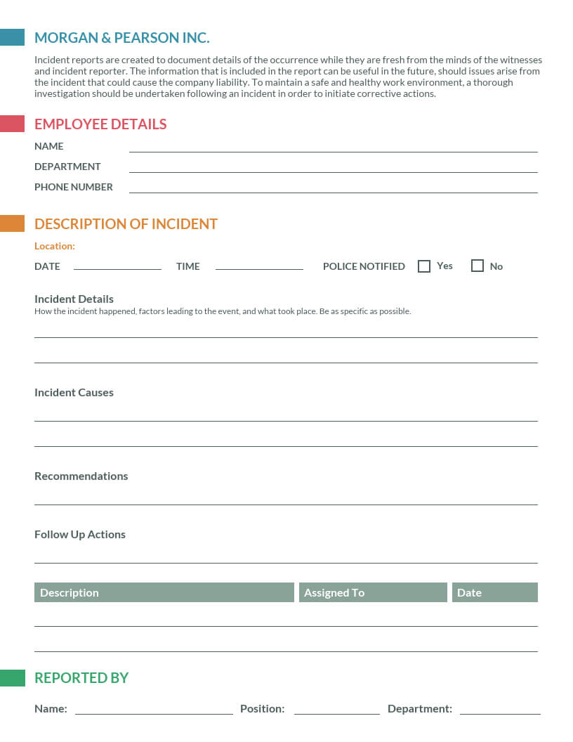 How To Write An Effective Incident Report [Examples + With Employee Incident Report Templates