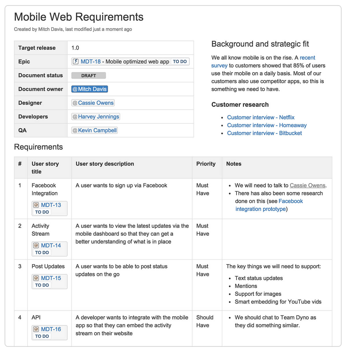 How To Write Your First Product Requirement Document Within Product Requirements Document Template Word