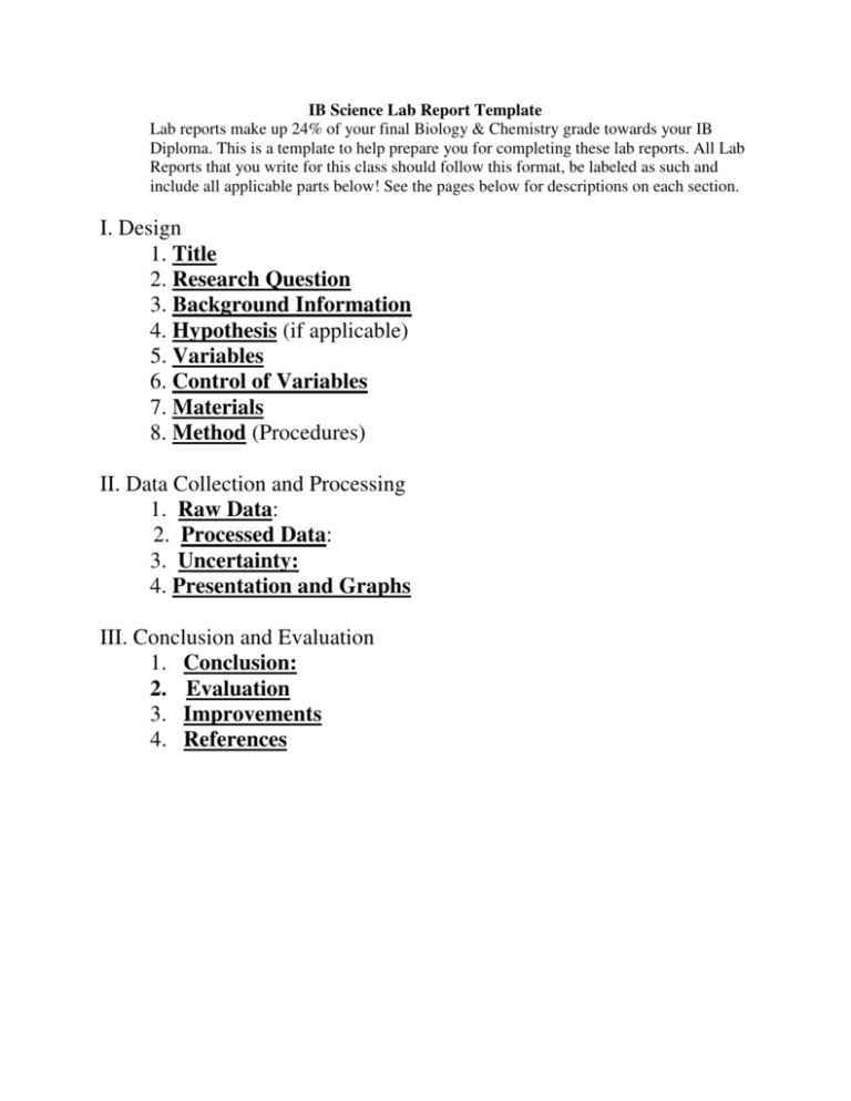 conclusion lab report hypothesis