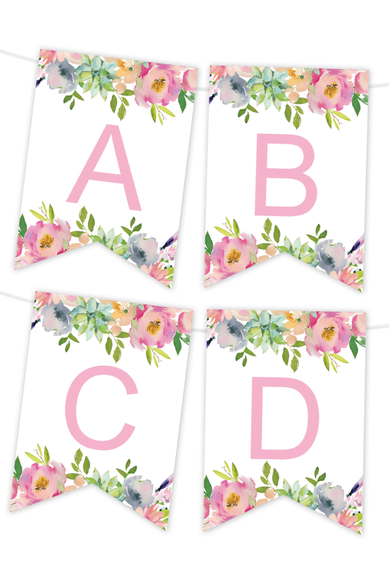 Free Printable Bridal Shower Banner Templates