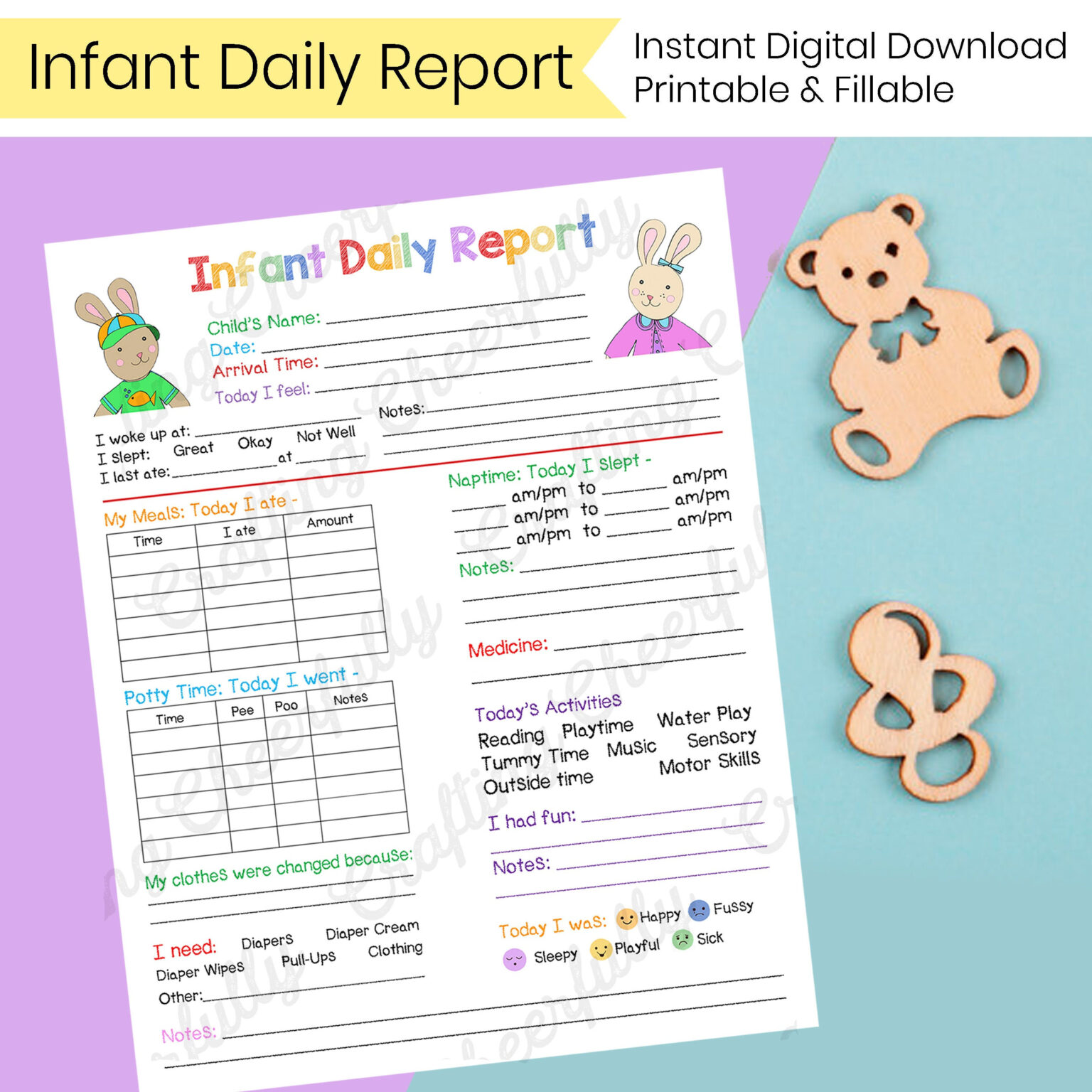 Daycare Daily Report Template